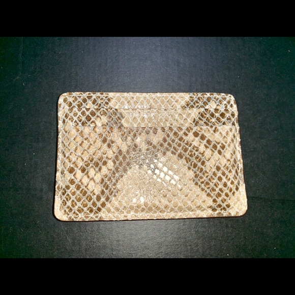 Michael Kors Python Card Holder - Picture 2 of 3